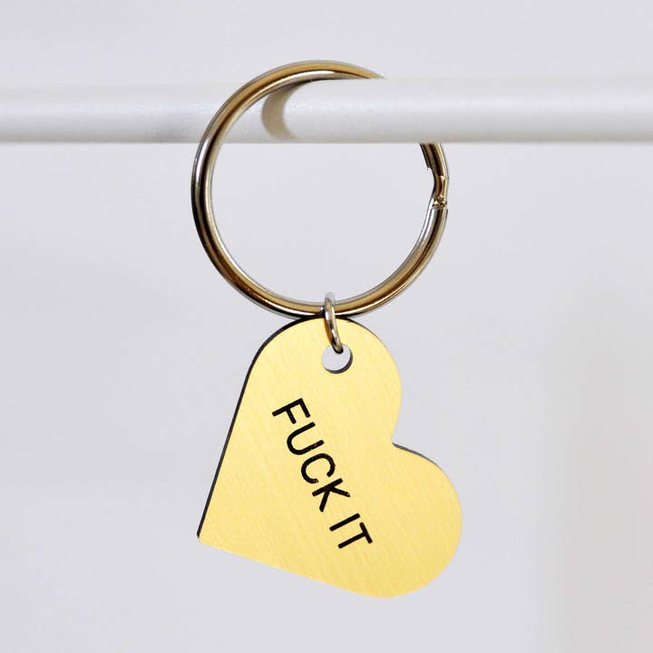 Swell Made Co. - Vente Porte-clés – unisexe - Fuck It Heart Keytag0