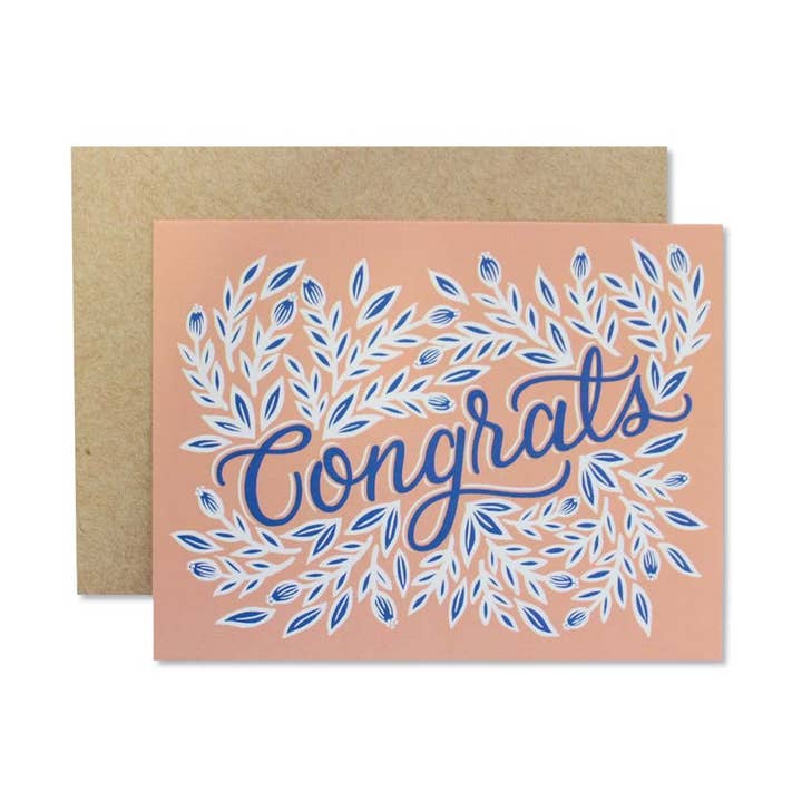 Congrats Card for wholesale by Wild Hart Paper