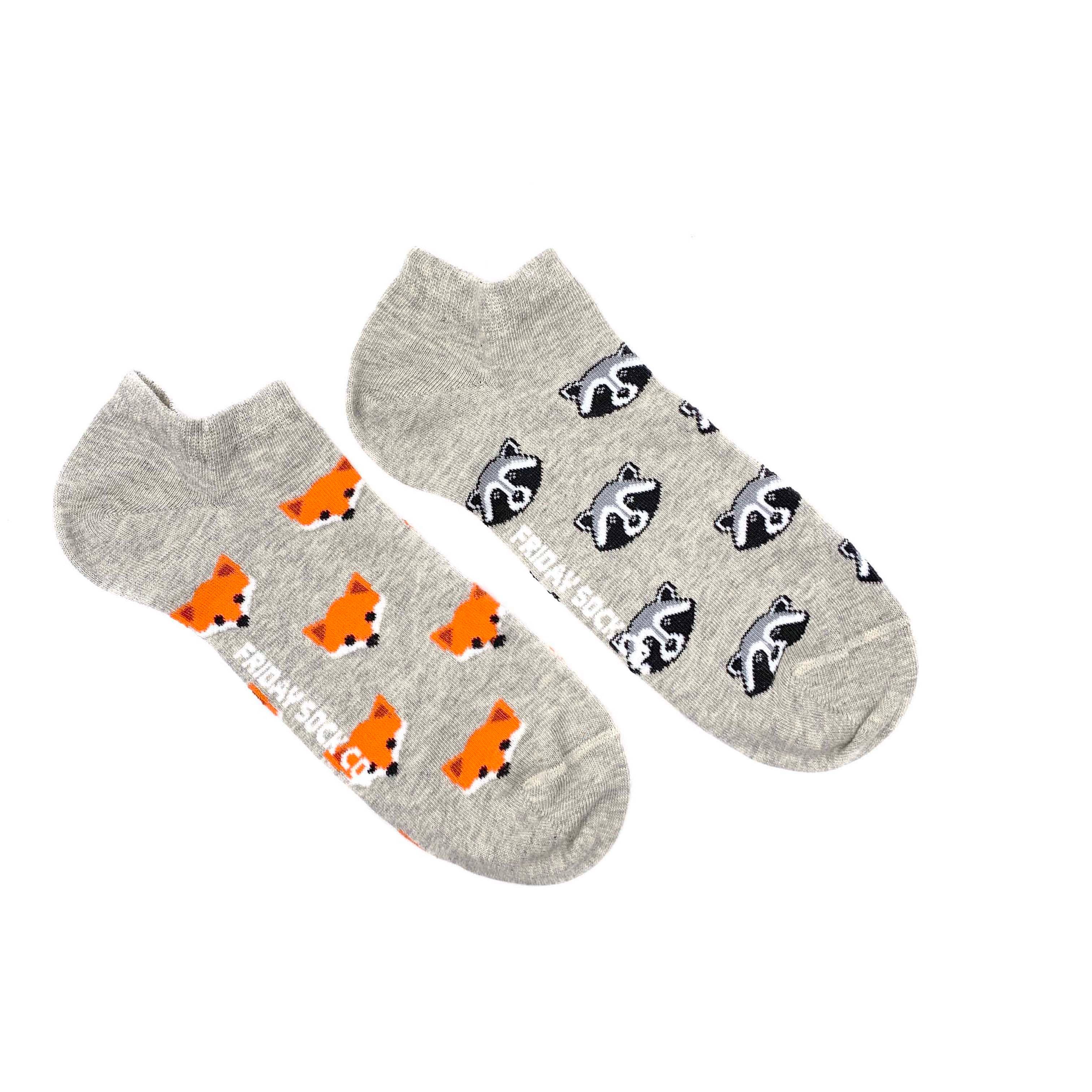Friday Sock Co. - Wholesale Socks - Men's - Men’s  Fox & Raccoon Ankle Socks0