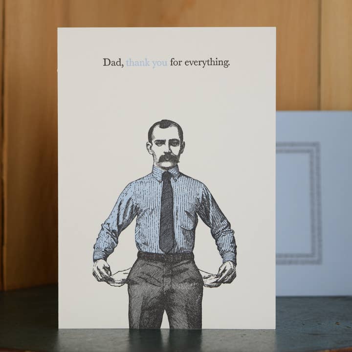 Thanks Dad Card for wholesale by Oddball Press LLC