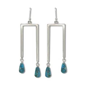 Gemini Earrings - Silver for wholesale by Bien-aimé