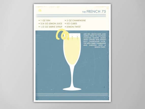 The National Anthem - Wholesale Art Print - 5” x 7” French 75 Cocktail Art Print1
