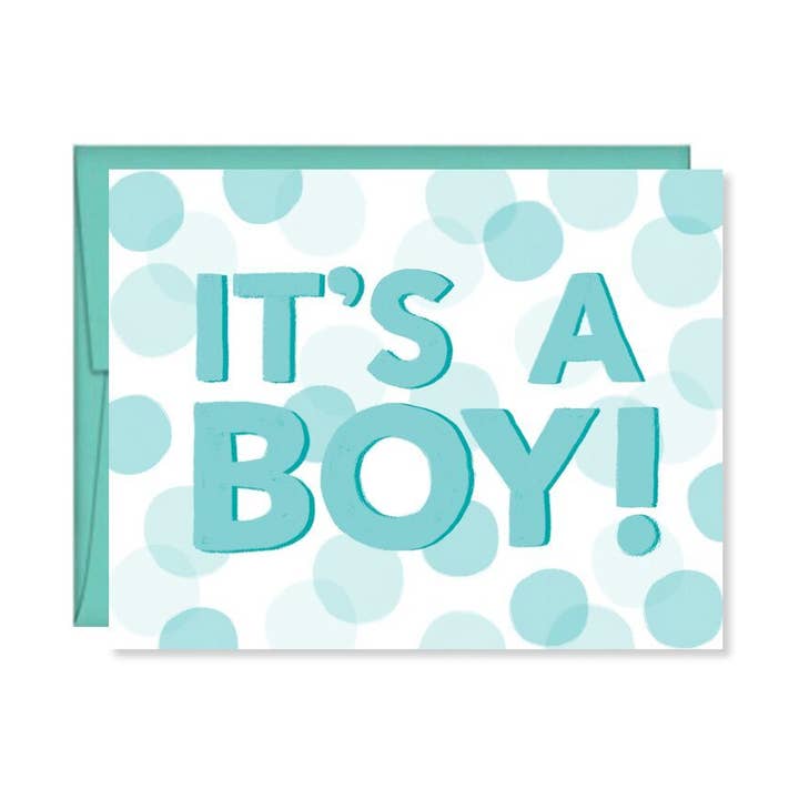 It's A Boy, Baby Shower Card for wholesale by Pen & Paint