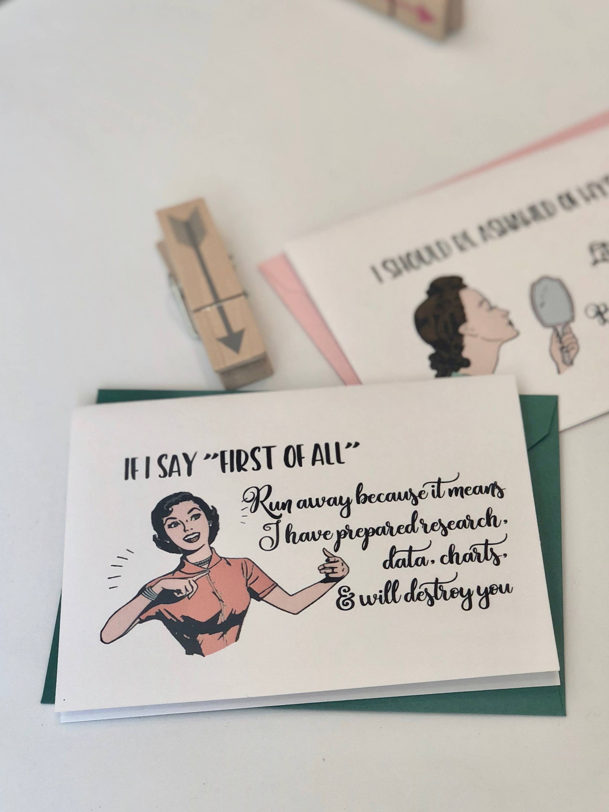 The Mad Padder – wholesale Everyday greeting card – Witty Women Note Card - I Will Destroy You - Funny Greeting1