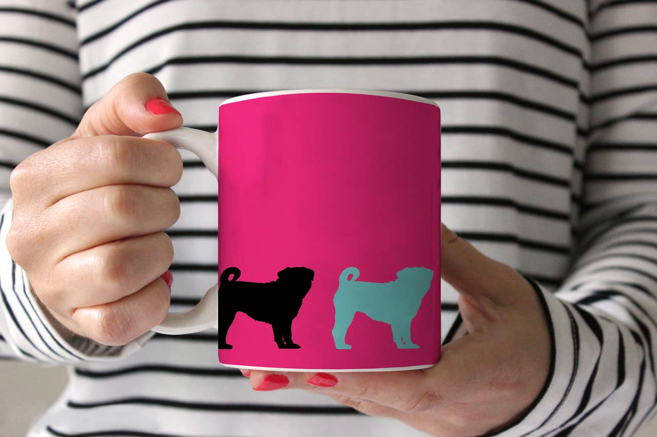 Sophisticated Pup - Vendita all'ingrosso Tazza - Tazza da caffè con carlino sulla parata, 387 ml0