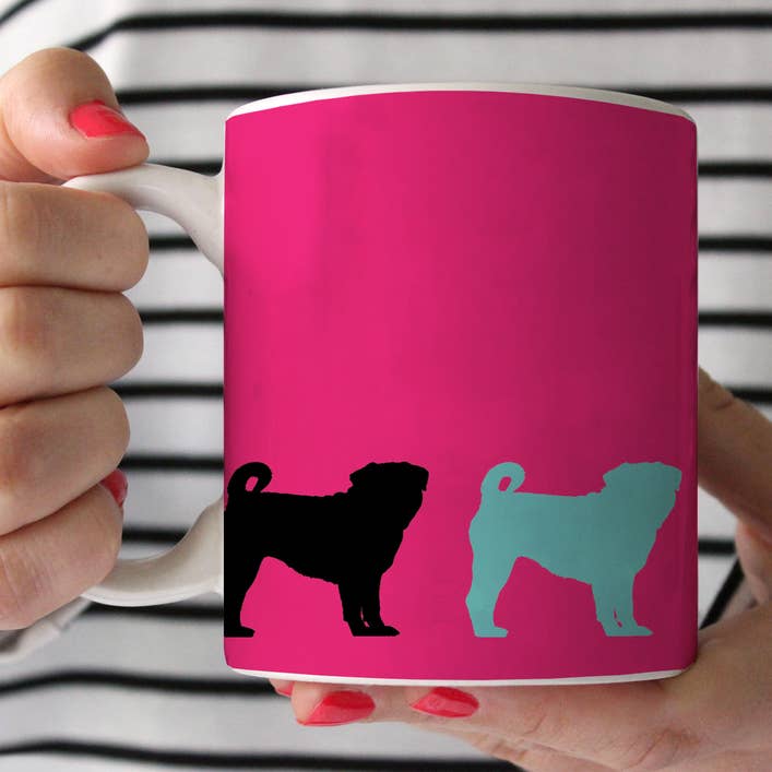 Sophisticated Pup - Wholesale Coffee Mug - Pugs on Parade Coffee Mug 15 oz0