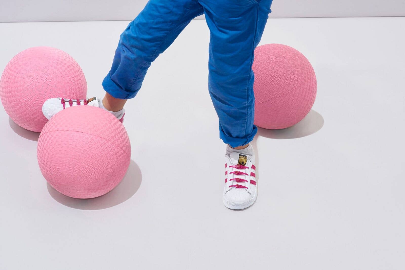 HICKIES - Wholesale Shoelaces - Kids & Baby - HICKIES Kids Glitter Pink4