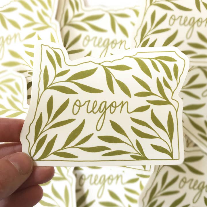 Oregon State Sticker for wholesale by Maija Rebecca Hand Drawn