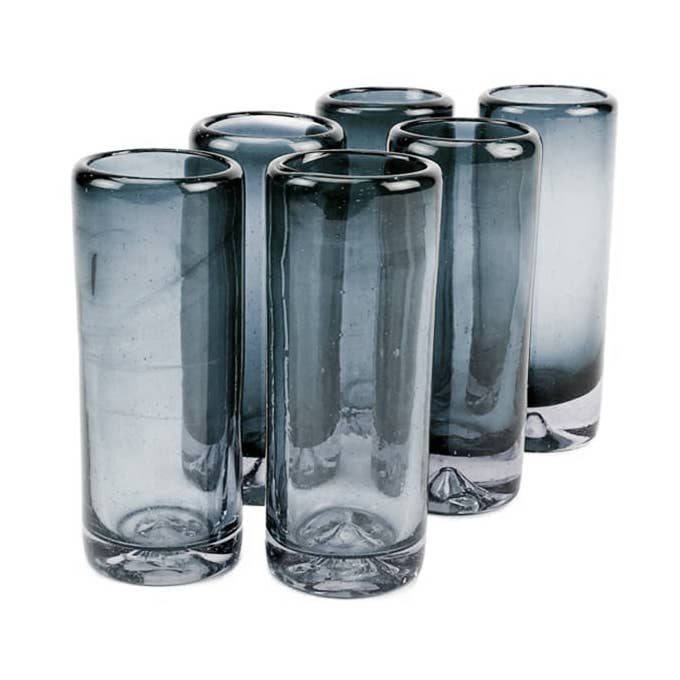 Smoke Shot Glass Set/6 for wholesale by Hacienda Austin