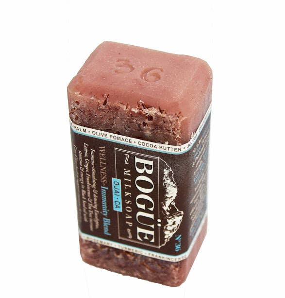 Bogue Milk Soap - Wholesale Bar Soap - No.36 WELLNESS Immunity Blend Goat Milk Bar Soap 4.5oz2