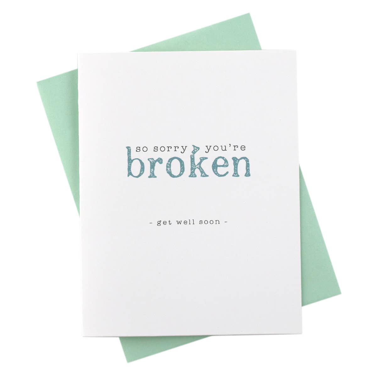 Marrygrams - Wholesale Get Well Card - Sorry You're Broken, Funny Get Well Soon Card0