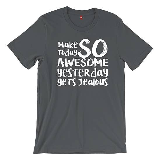 ”Gör idag så häftigt” Vuxen Unisex Tee för wholesale av The Talking Shirt