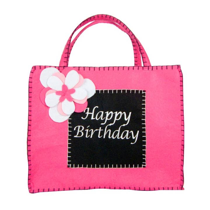 Zoe Happy Birthday Bag for wholesale by Groovy Holidays