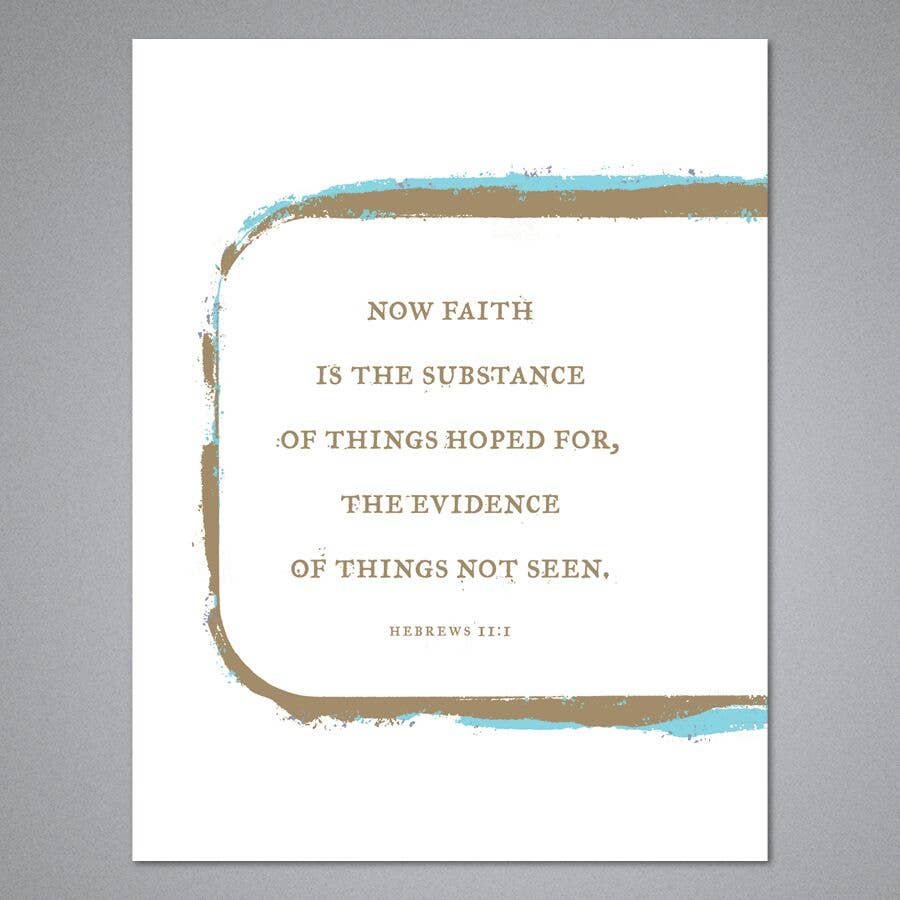 Breathless Paper Co. - Wholesale Encouragement Card - Now Faith Is The Substance For Things Hoped For Card0
