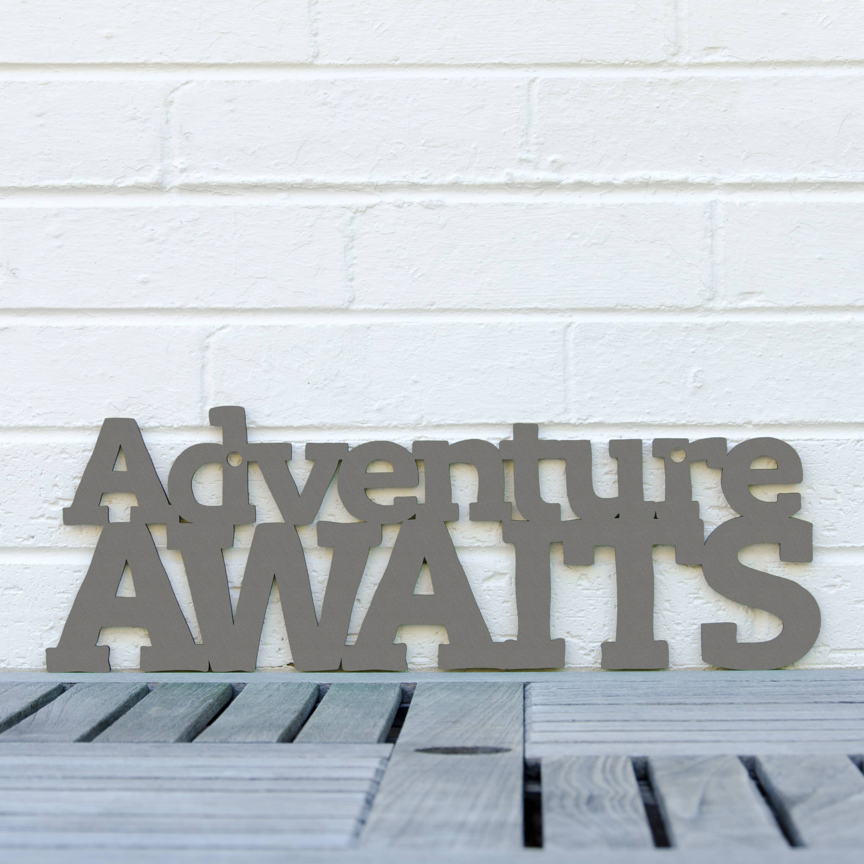 Spunky Fluff - Wholesale Wall Sign - Adventure Awaits Outdoor Lover Wall Art Sign8