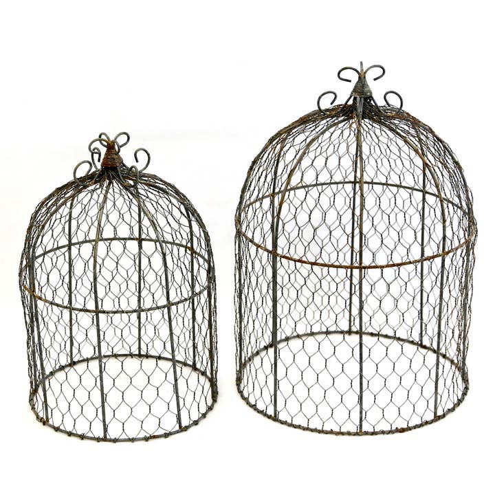 Home Kreation by KK dba Kraft Klub – wholesale Outdoor ornament/decor – Handmade Rusty Zinc Chicken Wire Garden Dome