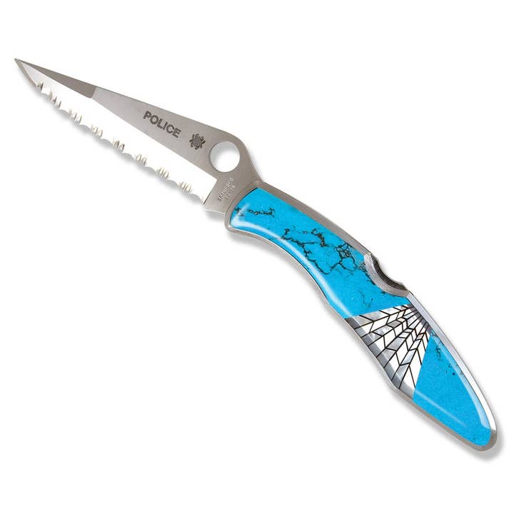 Santa Fe Stoneworks - Wholesale Pocket Knife/Holder - Spyderco Police Model Knife