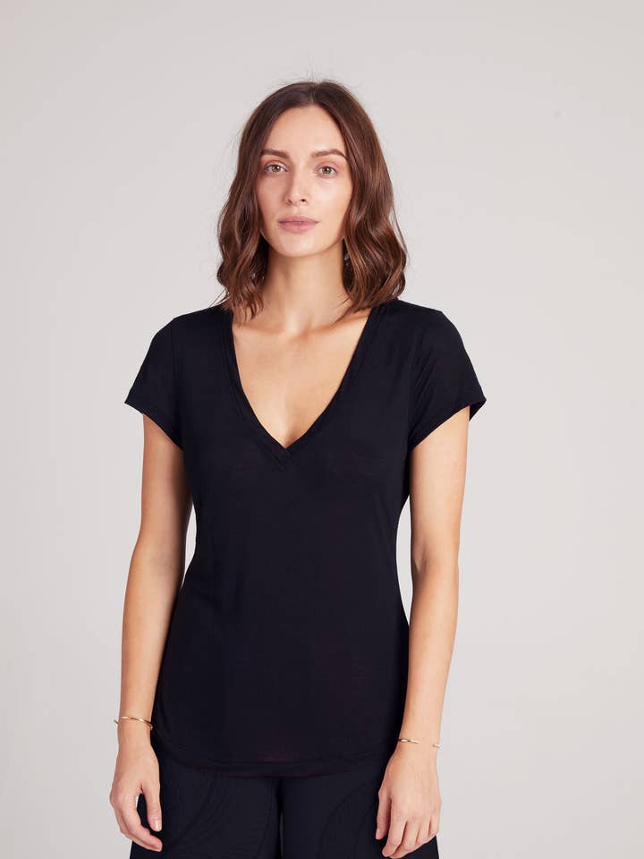 Baby Tee Core Jersey - Black for wholesale by A.Lynn