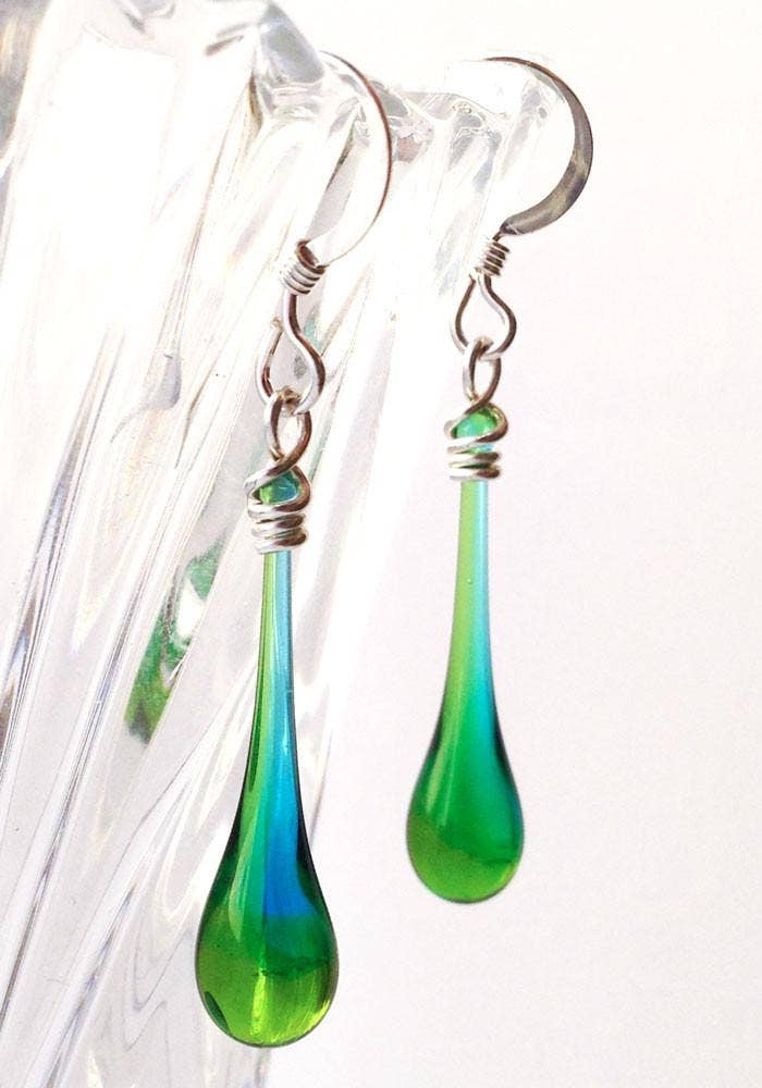 Sundrop Jewelry - Wholesale Dangle Earrings - Solaris Colorful Glass Teardrop Earrings21