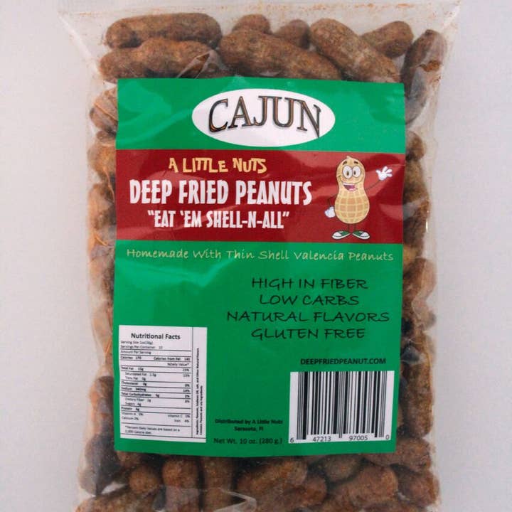 Cajun Deep Fried Peanuts for wholesale by A Little Nuts Deep Fried Peanuts