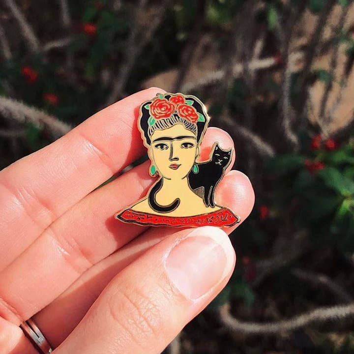 Wildship Studio - Wholesale Lapel Pin/Button - Frida Kahlo Enamel Pin