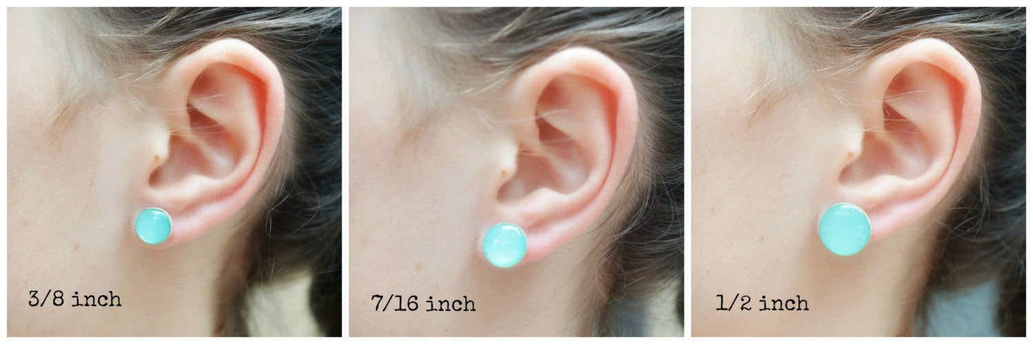 Starlight Woods - Vendita all'ingrosso Orecchini a bottone - Everyday - Orecchini a perno a forma di tartan1