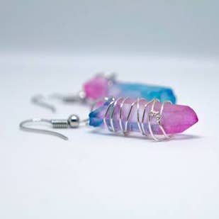 Rose Marine Earrings for wholesale by Foxfire Stones