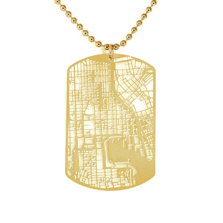 Dog Tag Baltimore Gold for wholesale by Aminimal