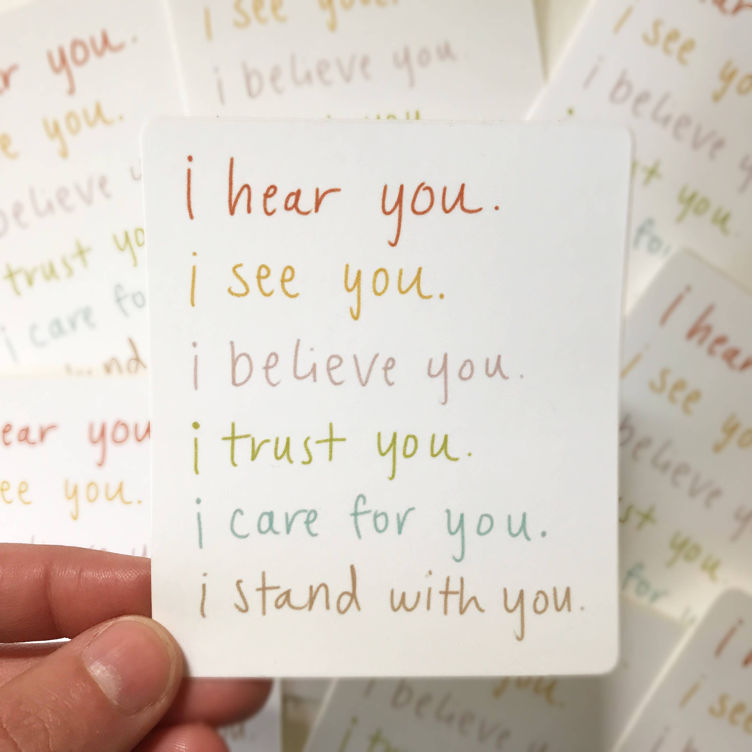 Maija Rebecca Hand Drawn - Wholesale Sticker - I Believe You Sticker