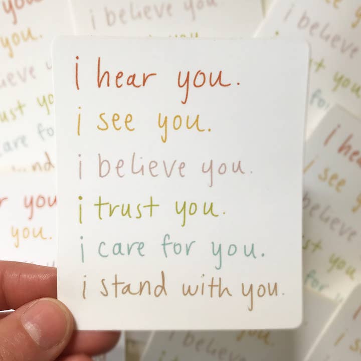 Maija Rebecca Hand Drawn - Wholesale Sticker - I Believe You Sticker0