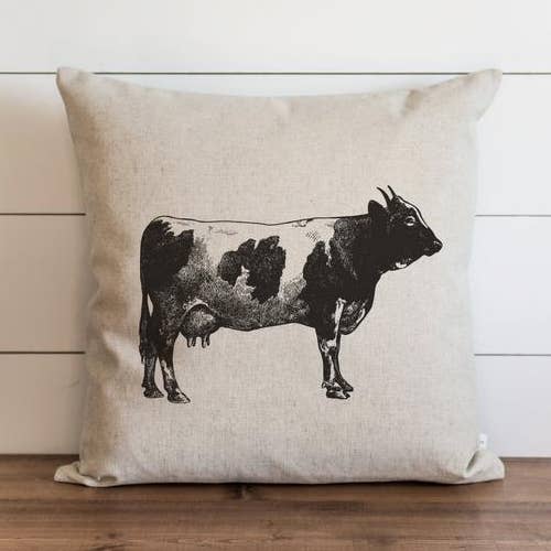 Cow Pillow Cover for wholesale by Porter Lane Home