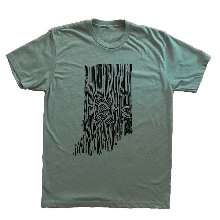 XXL - Indiana Ingrained State Unisex T-Shirt for wholesale by Ingrained Apparel