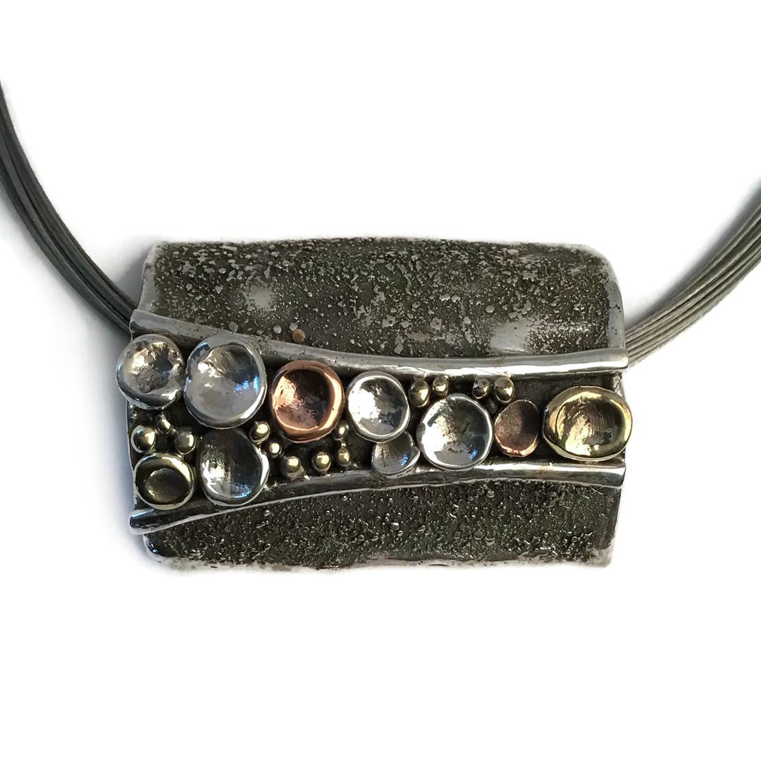 Tamara Kelly Designs - Wholesale Pendant/Charm Necklace - Pebbles on the Beach Pendant - High Polish Finish1