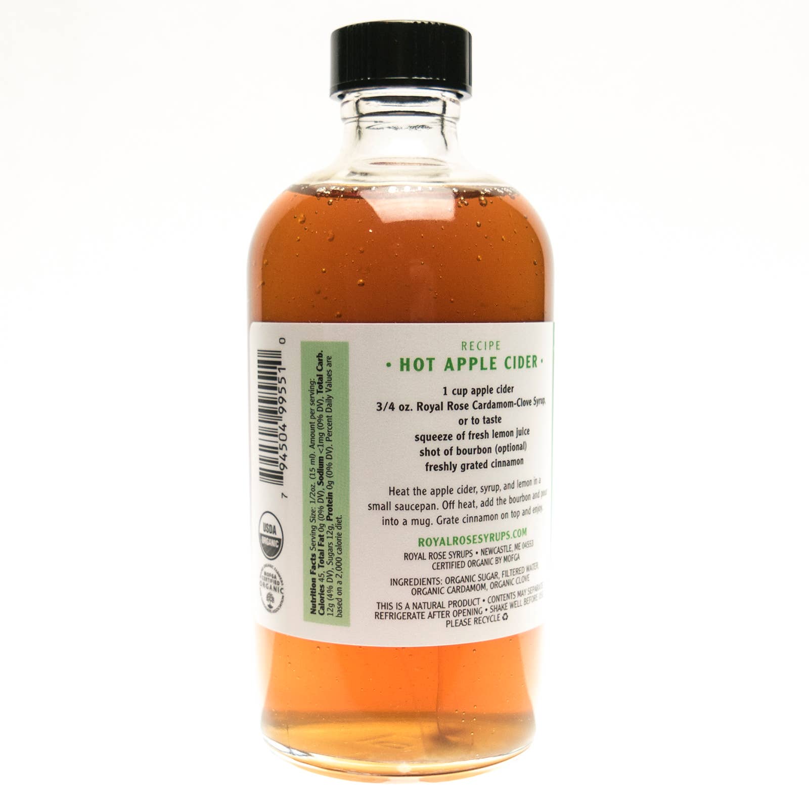 Royal Rose Syrups - Wholesale Cocktail Mix/Syrup - Cardamom Clove Organic Simple Syrup 8oz2