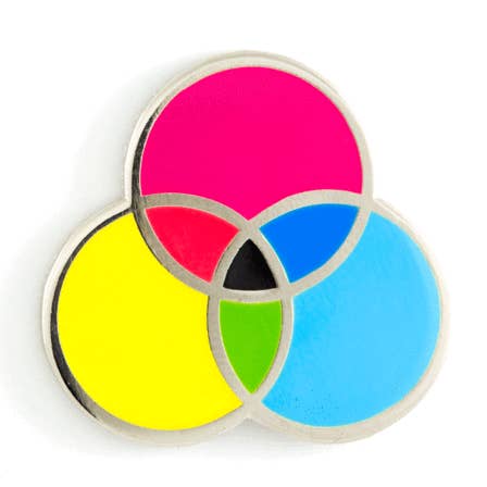 CMYK Enamel Pin for wholesale by These Are Things