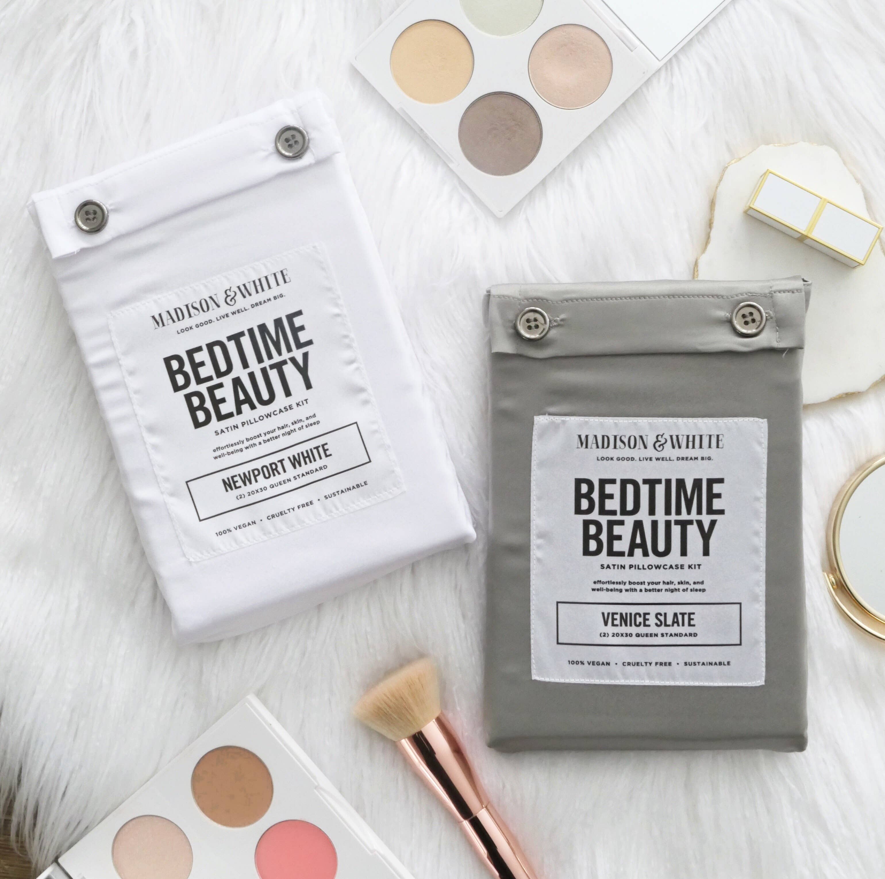 Madison and White - Wholesale Bedding Pillowcase/Sham - Bedtime Beauty in Venice Slate6