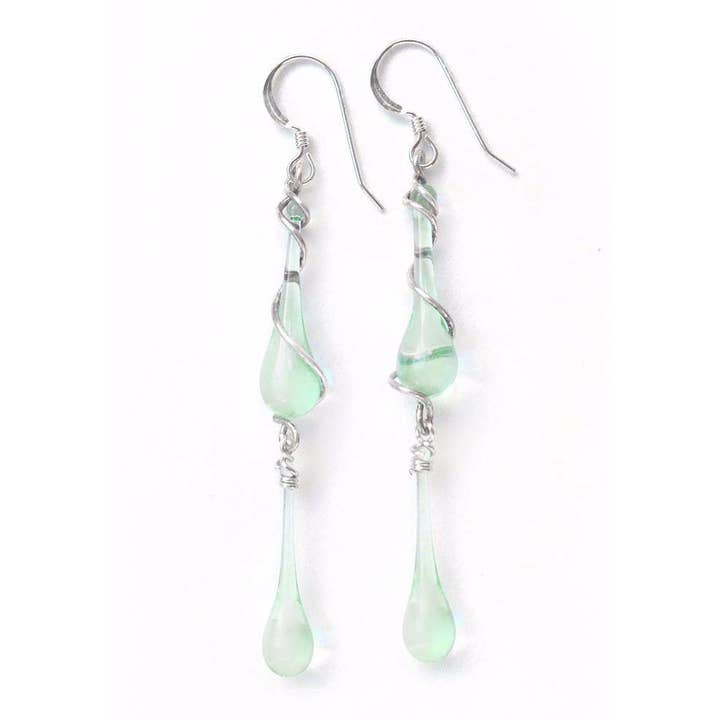Sundrop Jewelry - Wholesale Dangle Earrings - Gemini Glass Teardrop Earrings3
