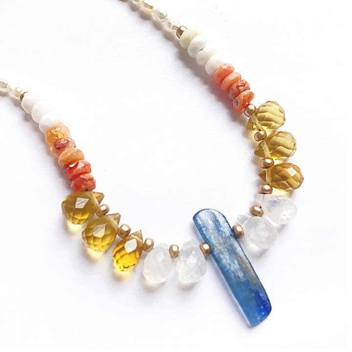 Collar de cristal - Boho Joyería - Joyería hecha a mano para venta al por mayor de Etymology Jewelry