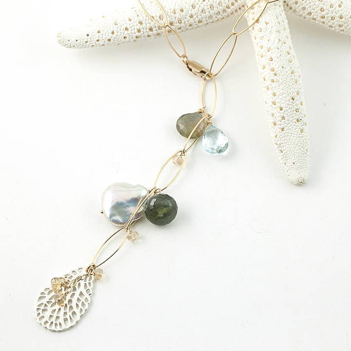 coastal waters necklace for wholesale by Midori Jewelry Hawaii