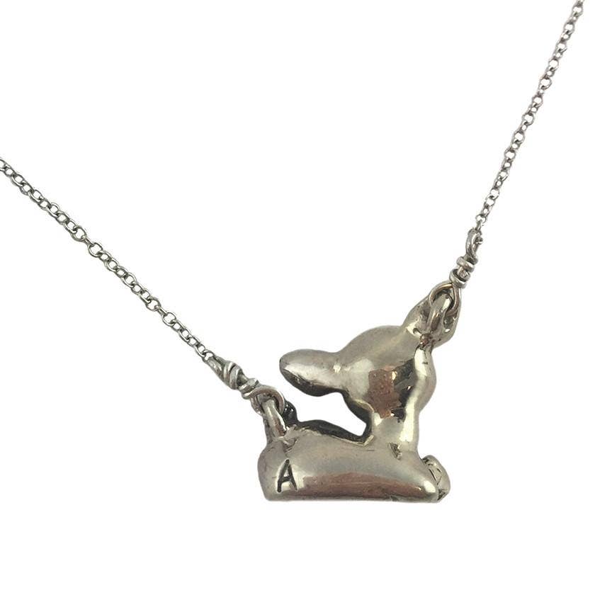 Anomaly Jewelry - Wholesale Pendant/Charm Necklace - Sitting Deer Smallest1