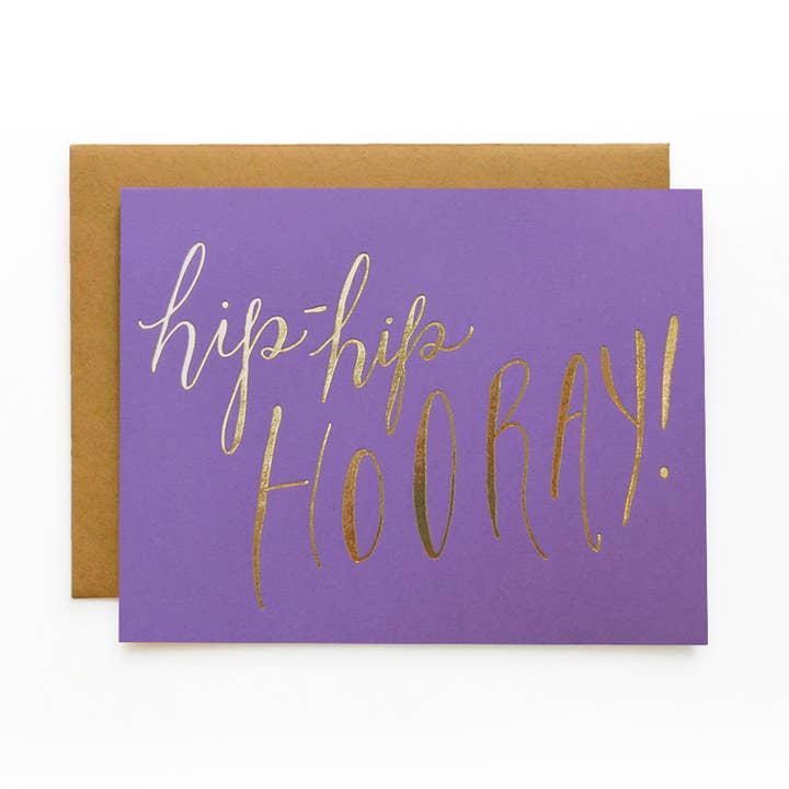 Hip Hip Hooray | Happy Cards for wholesale by Wild Ink Press