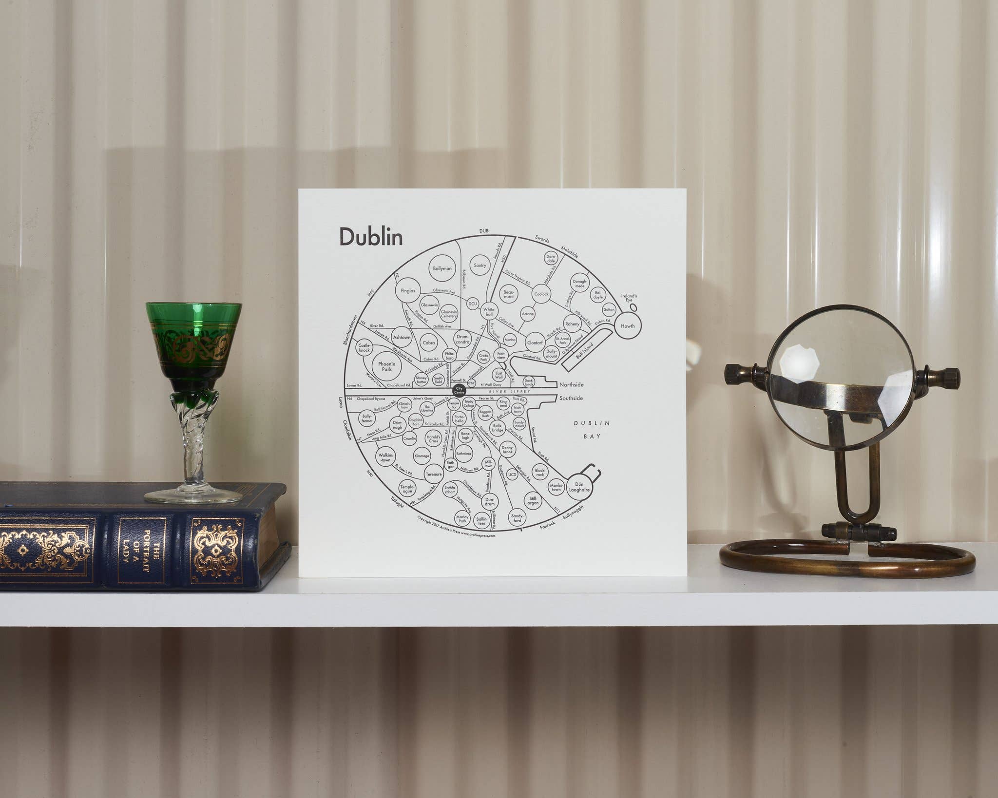 Archie's Press - Wholesale Map - Dublin Map Print1