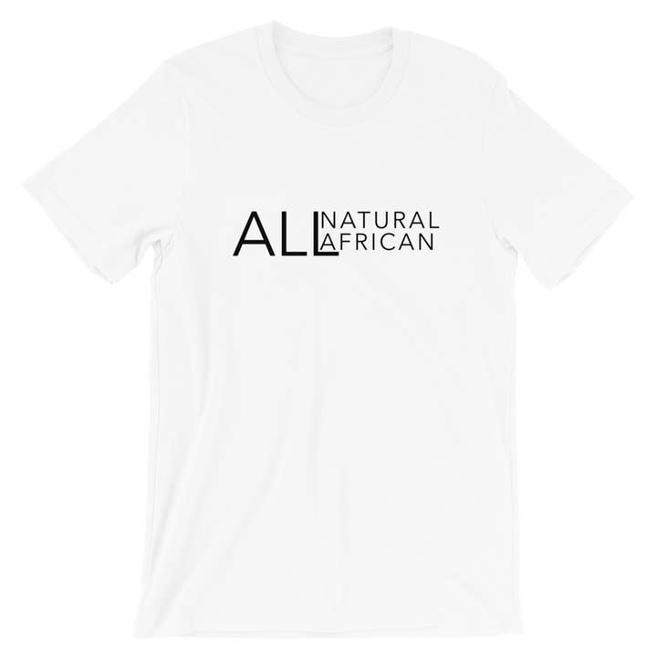 Blanco Todo Natural All African T-shirt para venta al por mayor de KAZMALEJE