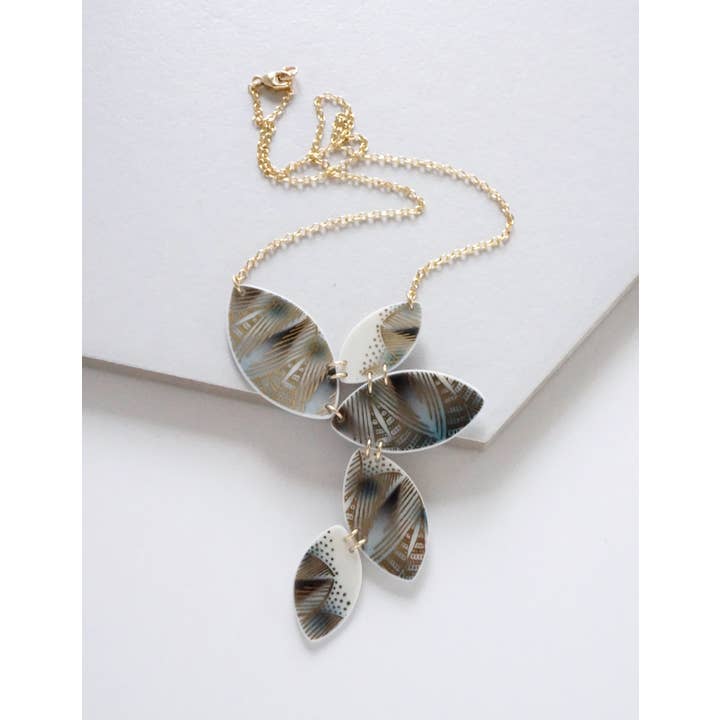 Penta Marquise Necklace Vertical for wholesale by Material+Movement