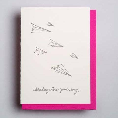 Wolf & Wren Press - Wholesale Love Card - Sending Love2