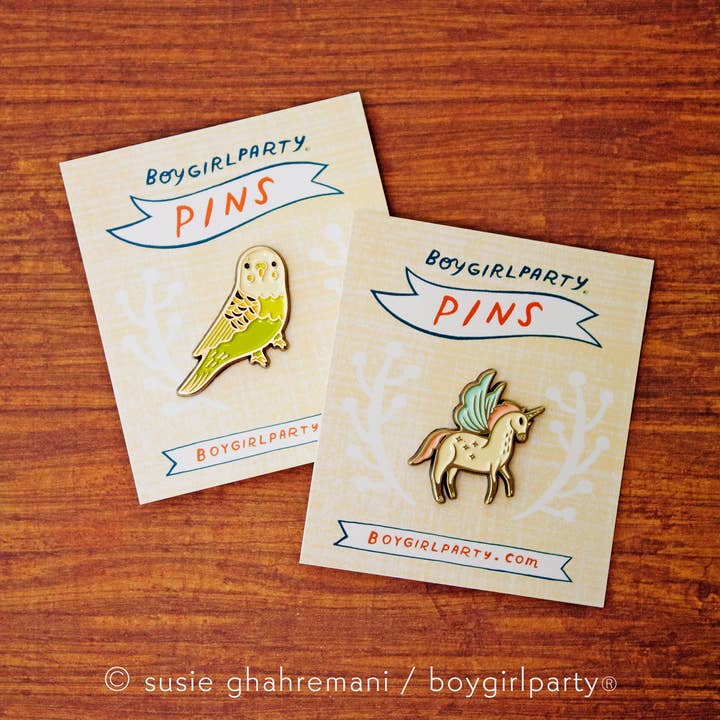 Boygirlparty – Engroshandel Reversnål/knap – Pink Flamingo emalje pin - boygirlparty tropisk fugl broche