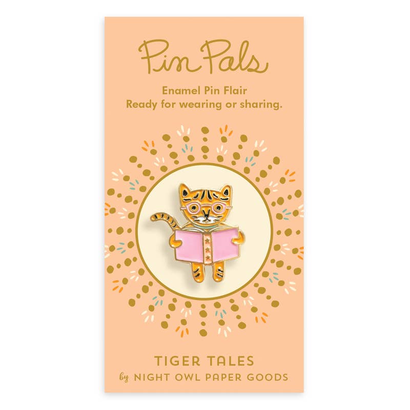 Night Owl Paper Goods - Vendita all'ingrosso Spilla da bavero - Spilla smaltata Tiger Tales2