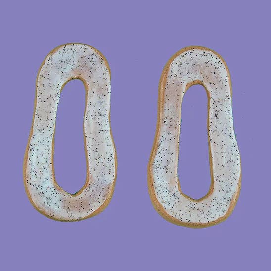 Gewellte O Ohrringe für den Großhandel von Finki