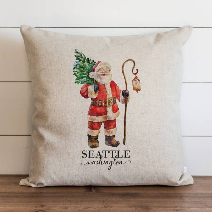 Porter Lane Home - Wholesale Throw Pillow Cover - Santa Custom Pillow Cover0